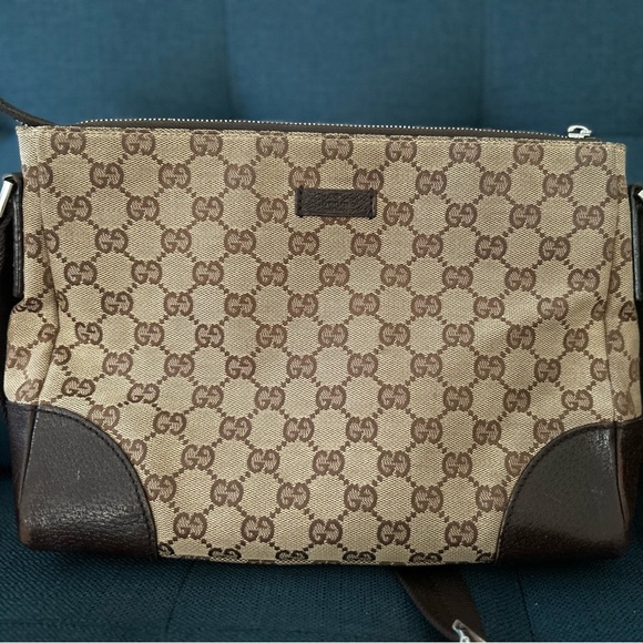 Gucci Bags Gucci Canvas Crossbody Bag Poshmark